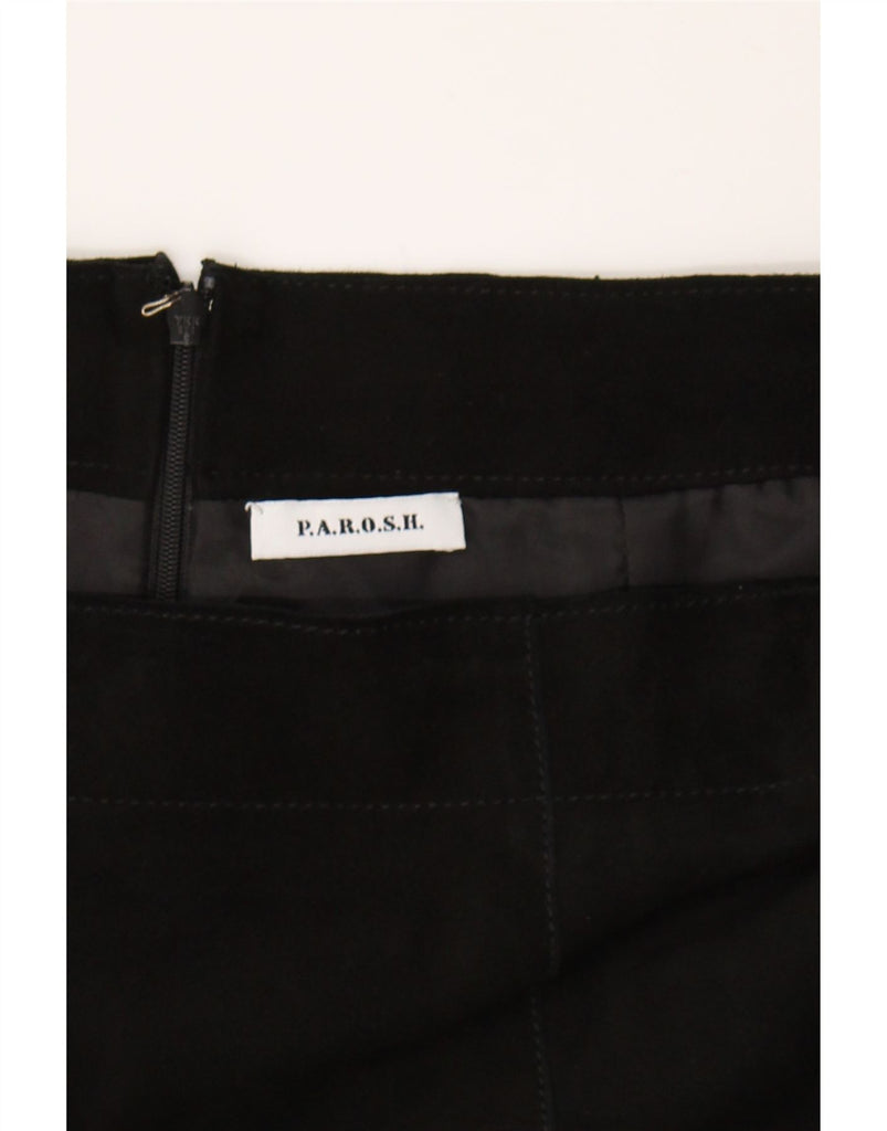 VINTAGE Womens Suede Skirt XS W26  Black Leather Vintage Vintage and Second-Hand Vintage from Messina Hembry 