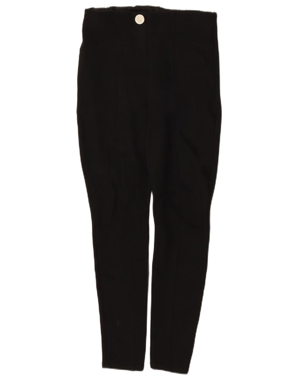 Zara Womens High Waist Skinny Casual Trousers Small W26 L25 Black