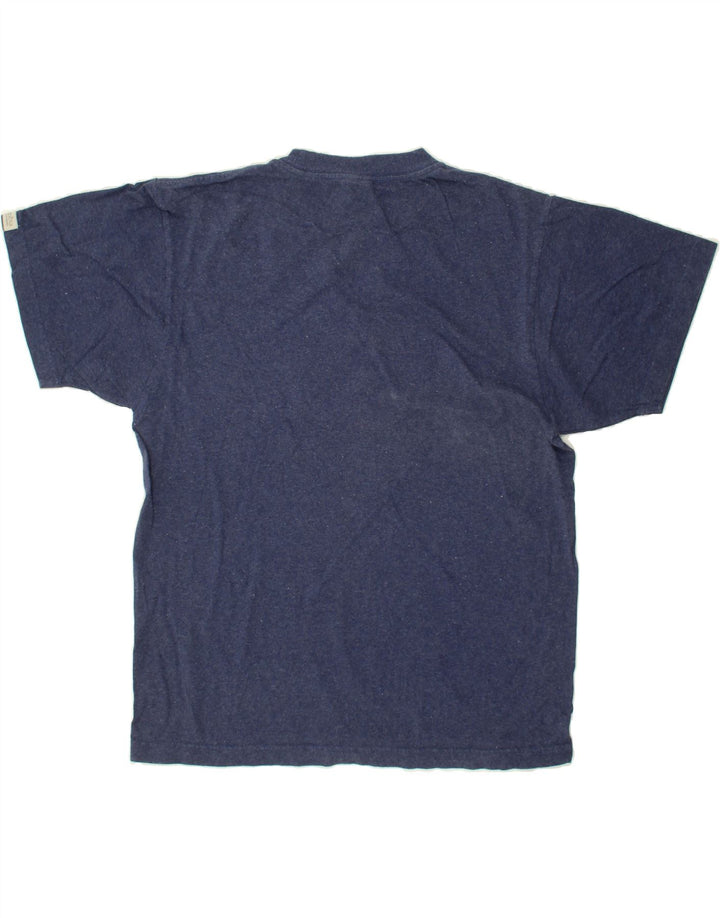 COLUMBIA Mens T-Shirt Top Large Navy Blue Cotton Vintage Columbia and Second-Hand Columbia from Messina Hembry 
