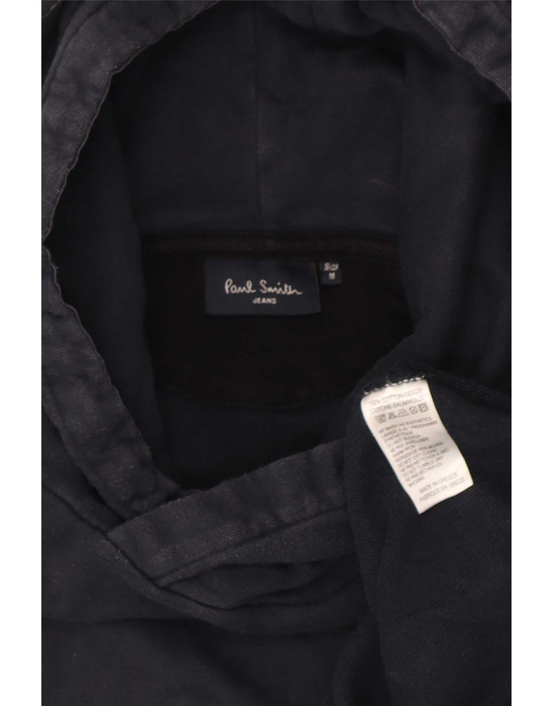 Paul Smith Mens Hoodie Jumper Medium Navy Blue Cotton