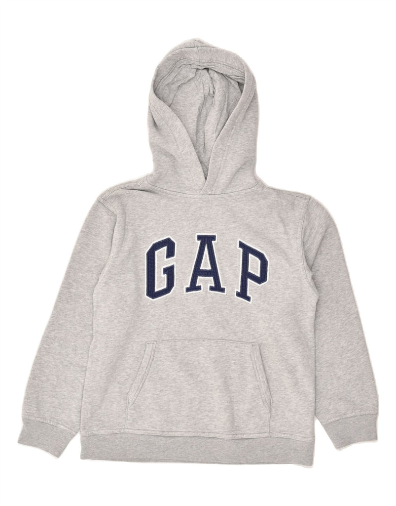 GAP Boys Graphic Hoodie Jumper 10-11 Years Grey Cotton | Vintage Gap | Thrift | Second-Hand Gap | Used Clothing | Messina Hembry 