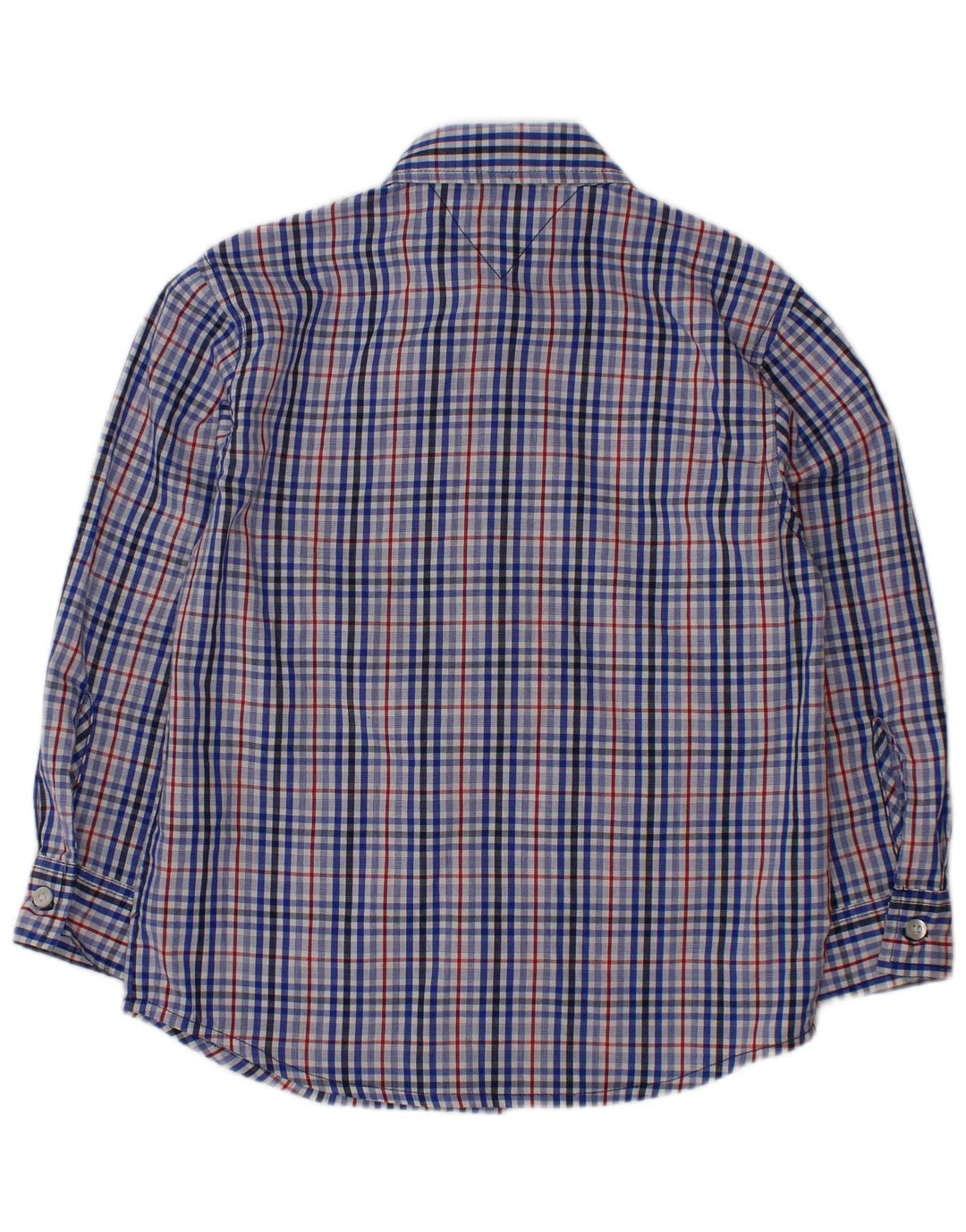 TOMMY HILFIGER Boys Shirt 3-4 Years Blue Check Cotton