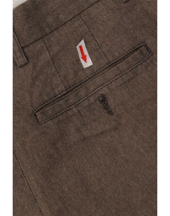 Zara Mens Straight Chino Trousers EU 40 Medium W31 L30 Grey Polyester