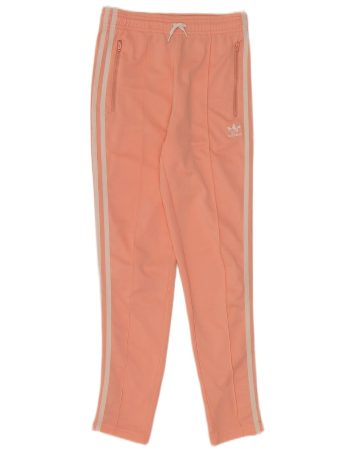 Adidas Girls Tracksuit Trousers 11-12 Years Pink Polyester