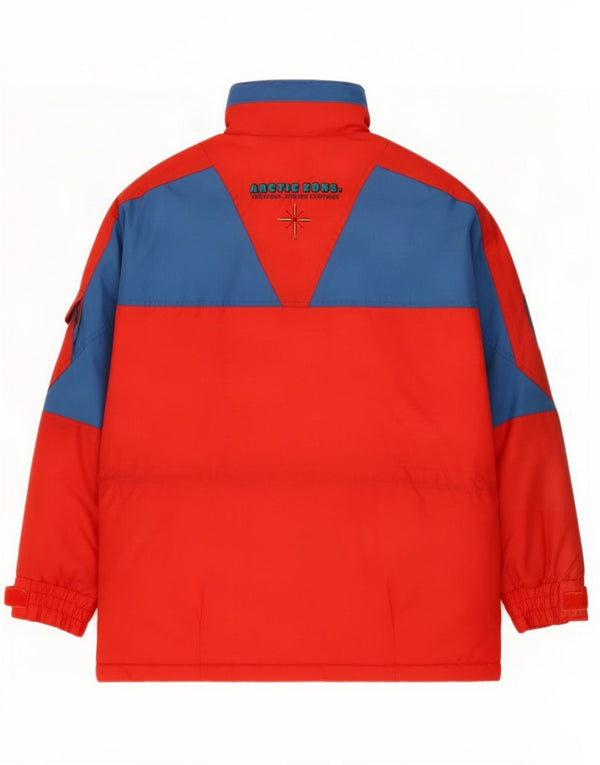 Trespass Mens Graphic Loose Fit Ski Jacket UK 36 Small Red Colourblock