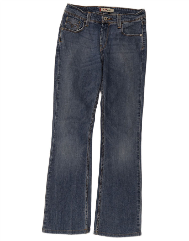 Levi's Womens 629 Bootcut Jeans W26 L32 Blue Cotton