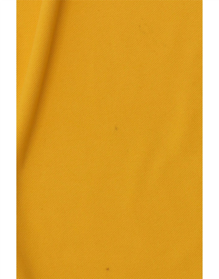 KAPPA Mens Polo Shirt Large Yellow Cotton