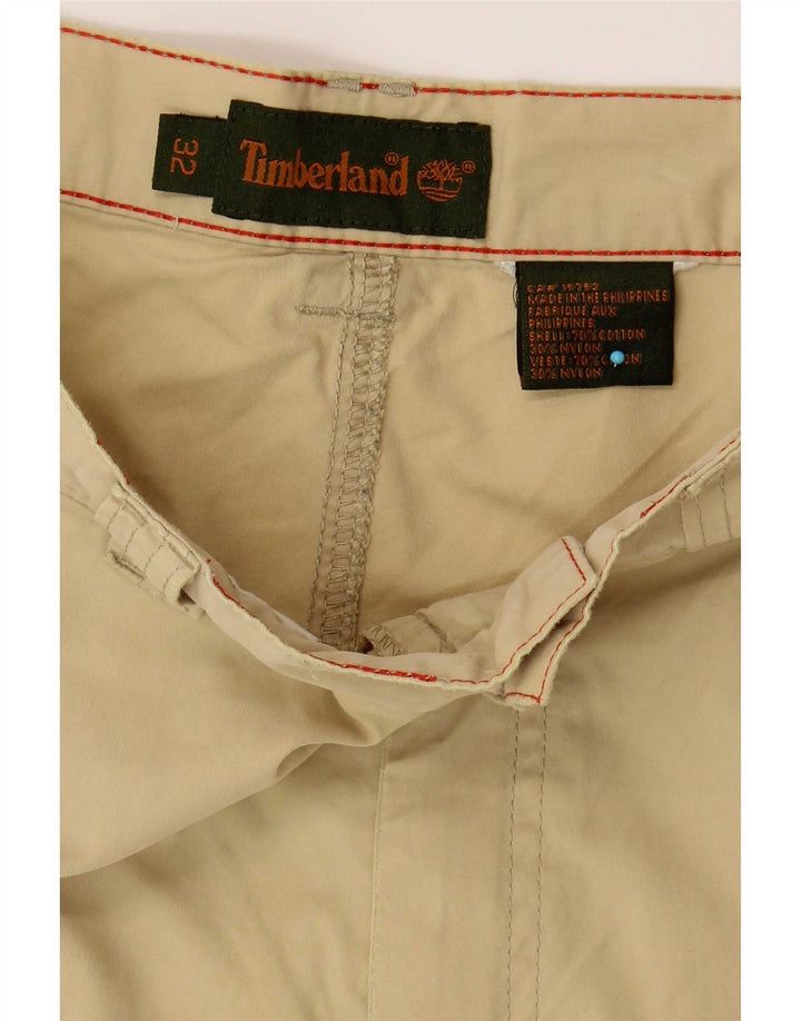 Timberland Mens Cargo Shorts W32 Medium Beige Cotton