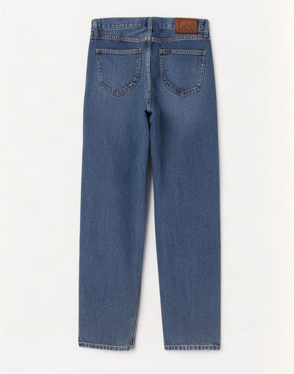 Lee Mens Kansas Straight Jeans W32 L32 Blue Cotton
