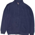 Kappa Mens Tracksuit Top Jacket Large Navy Blue Cotton