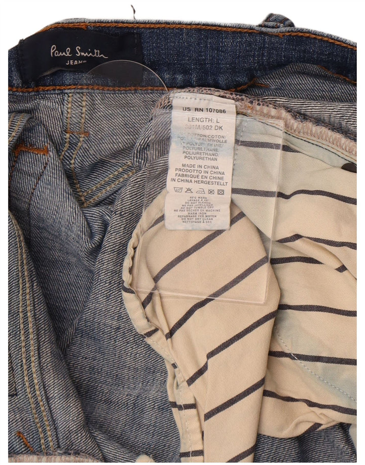Paul Smith Mens Slim Jeans W34 L34 Blue Cotton