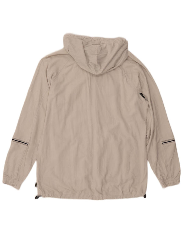 Asics Mens Zip Hoodie Sweater Large Off White Acetate