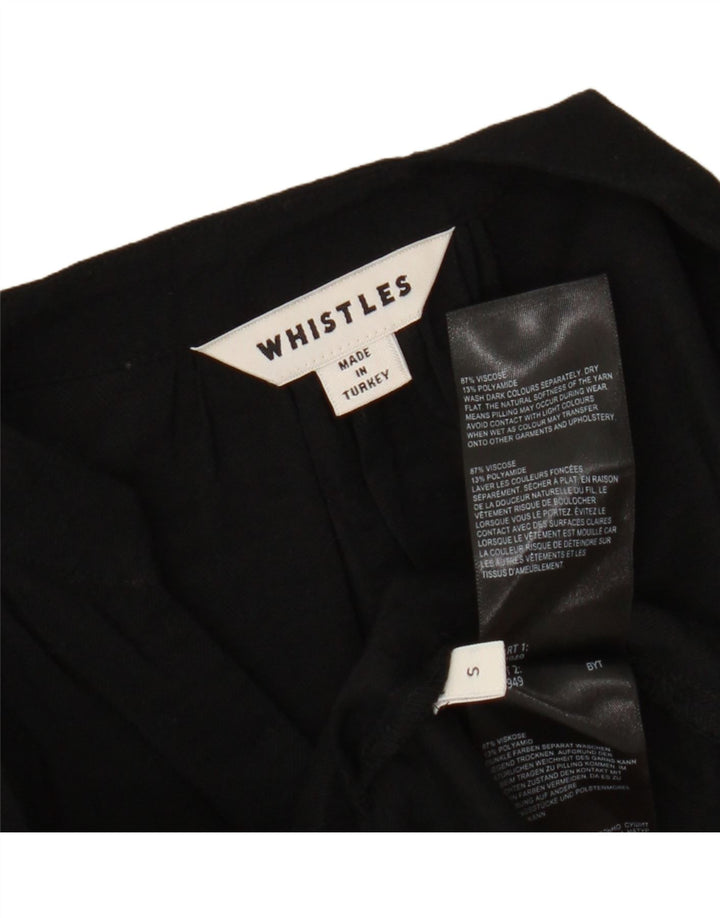 Whistles Womens 3/4 Sleeve Oversized Shift Dress UK 10 Small Black Viscose