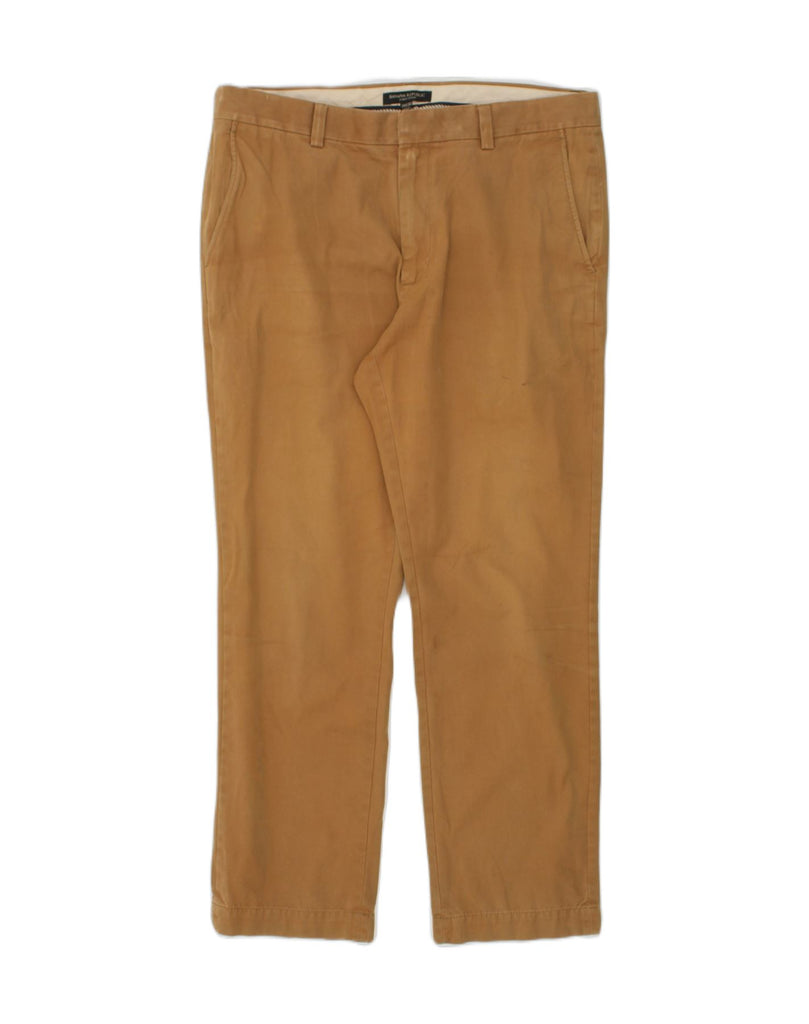 BANANA REPUBLIC Mens Aiden Straight Chino Trousers W34 L30 Beige Cotton | Vintage Banana Republic | Thrift | Second-Hand Banana Republic | Used Clothing | Messina Hembry 