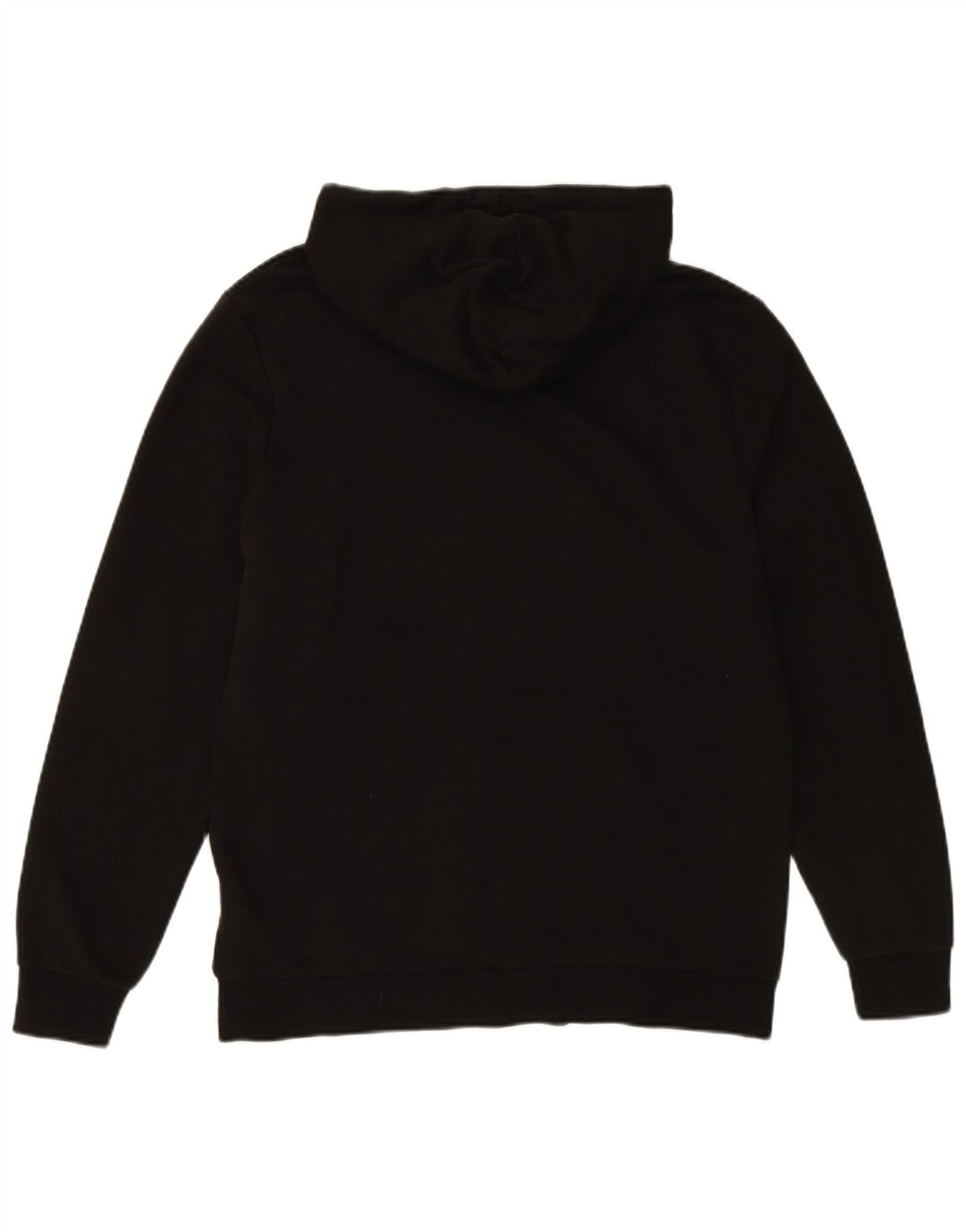 PUMA Mens Hoodie Jumper Large Black Cotton
