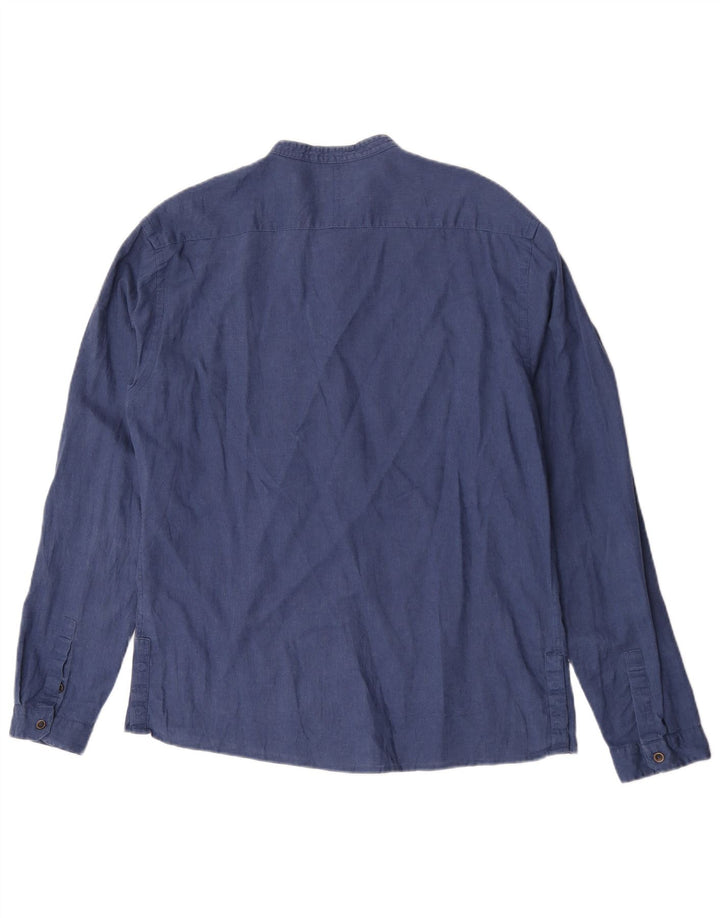 Zara Mens Slim Fit Shirt XL Navy Blue