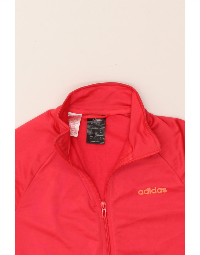 ADIDAS Girls Tracksuit Top Jacket 13-14 Years Red Polyester | Vintage Adidas | Thrift | Second-Hand Adidas | Used Clothing | Messina Hembry 