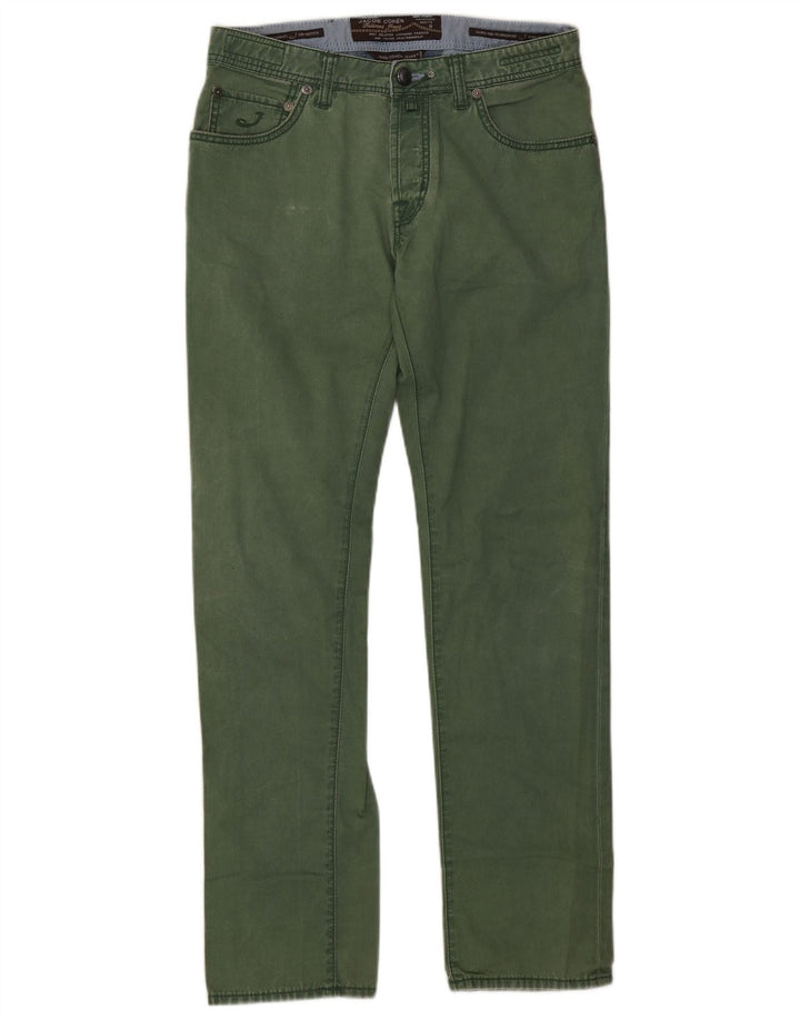 Jacob Cohen Mens Straight Jeans W33 L33 Green