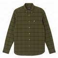 Lyle & Scott Mens Flannel Shirt Medium Khaki Plaid Cotton
