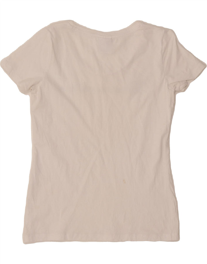 CHAMPION Womens Graphic T-Shirt Top UK 10 Small White Vintage Champion and Second-Hand Champion from Messina Hembry 