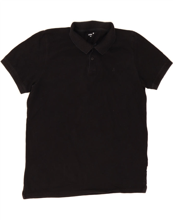JACK & JONES Mens Polo Shirt Large Black Cotton Vintage Jack & Jones and Second-Hand Jack & Jones from Messina Hembry 
