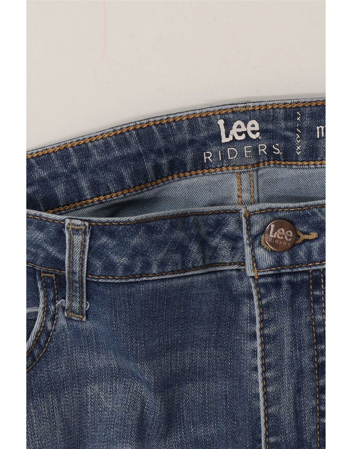 Lee Womens Raiders Mid Rise Capri Jeans W38 L23 Blue
