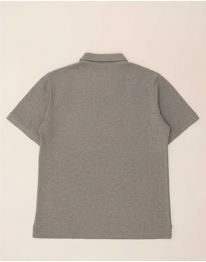 KAPPA Mens Graphic Polo Shirt XL Grey Cotton