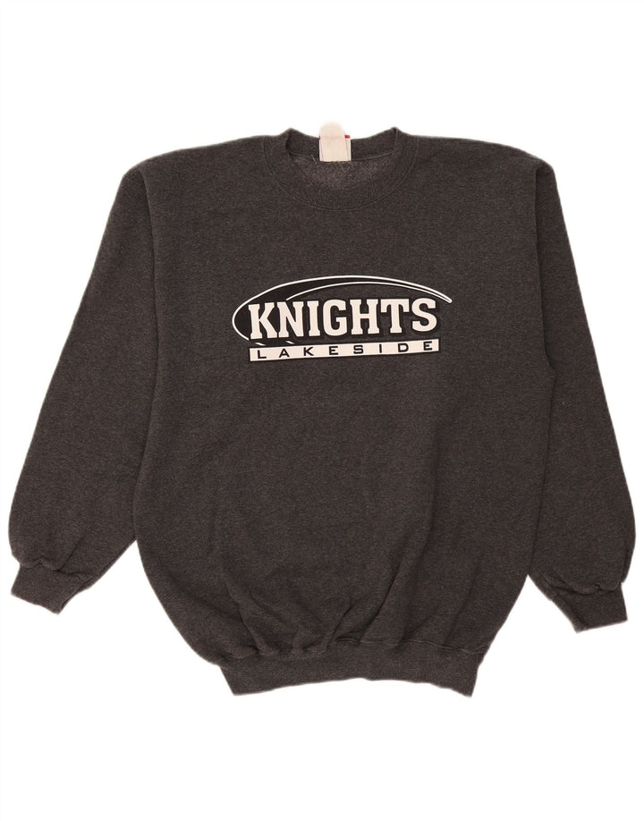 Champion Mens Graphic Sweatshirt Jumper Medium Grey