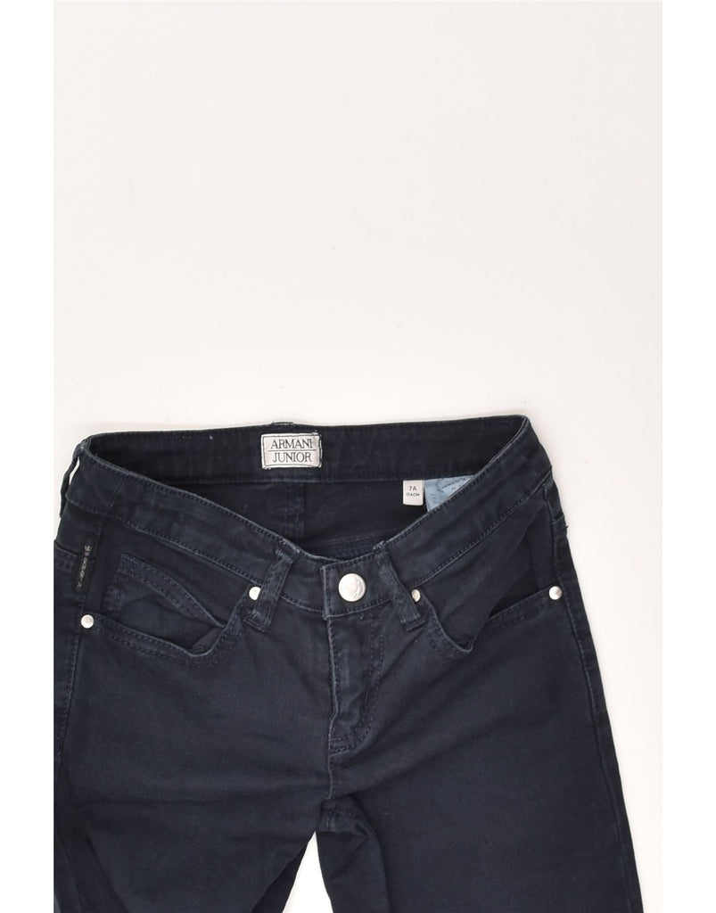 ARMANI JUNIOR Boys Slim Jeans 6-7 Years W20 L20  Navy Blue Cotton | Vintage Armani Junior | Thrift | Second-Hand Armani Junior | Used Clothing | Messina Hembry 