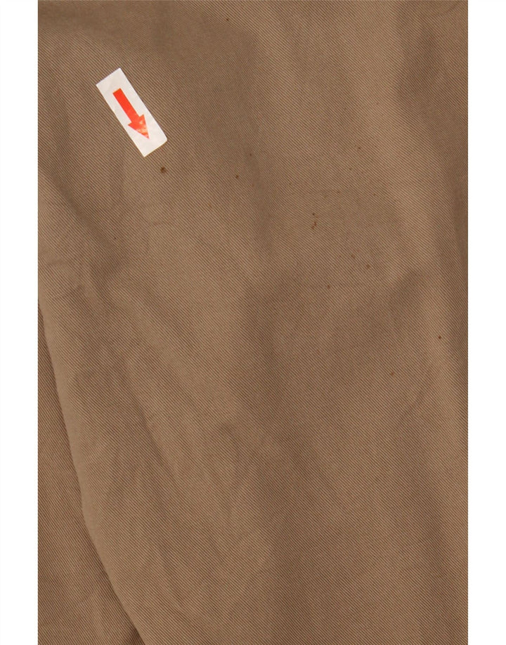Marks & Spencer Mens Blue Harbour Straight Chino Trousers W38 L33 Brown
