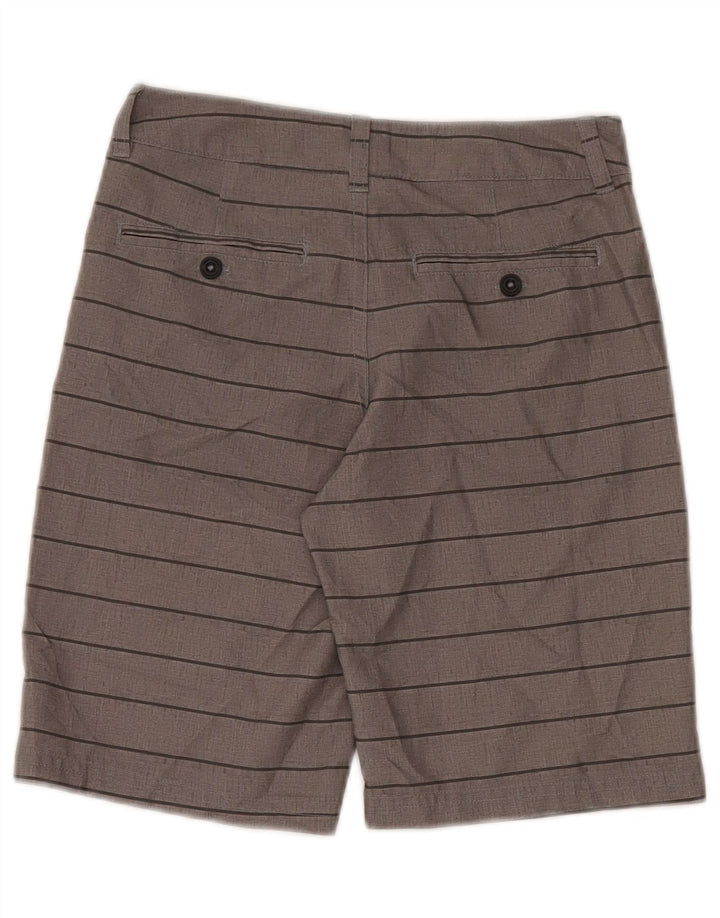 Under Armour Boys Chino Shorts 9-10 Years W25 Grey Striped Polyester