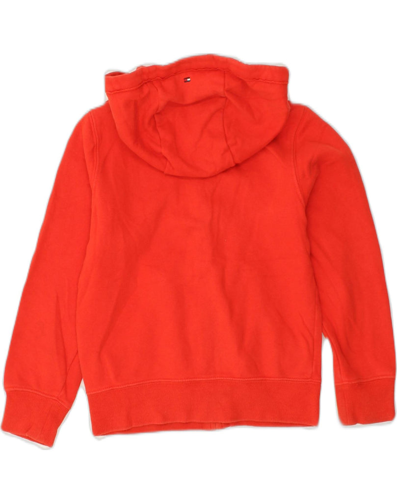 TOMMY HILFIGER Girls Graphic Zip Hoodie Sweater 6-7 Years Small Red Cotton | Vintage Tommy Hilfiger | Thrift | Second-Hand Tommy Hilfiger | Used Clothing | Messina Hembry 