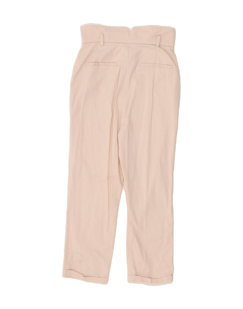 MASSIMO DUTTI Womens High Waist Chino Trousers W24 L21 Pink Cotton | Vintage Massimo Dutti | Thrift | Second-Hand Massimo Dutti | Used Clothing | Messina Hembry 