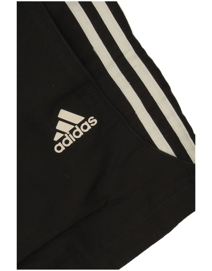 Adidas Womens Sport Shorts UK 8 Small  Black Polyester