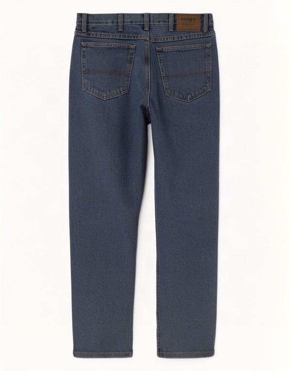 Wrangler Mens Straight Jeans W34 L27 Blue Cotton