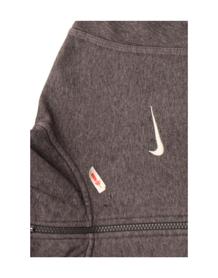 Nike Mens Zip Hoodie Sweater Small Grey Cotton