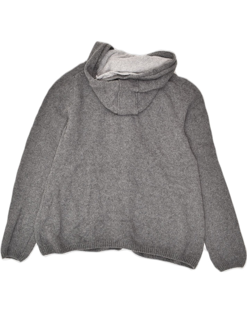 MASSIMO DUTTI Girls Hooded Cardigan Sweater 12-13 Years Grey Wool | Vintage Massimo Dutti | Thrift | Second-Hand Massimo Dutti | Used Clothing | Messina Hembry 