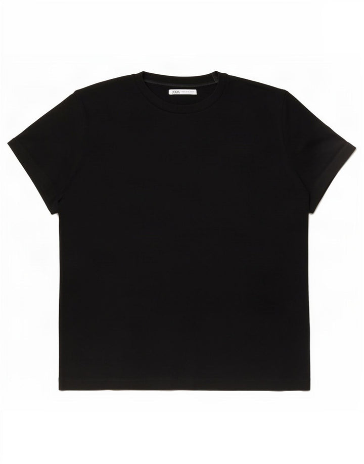 Zara Mens T-Shirt Top Small Black