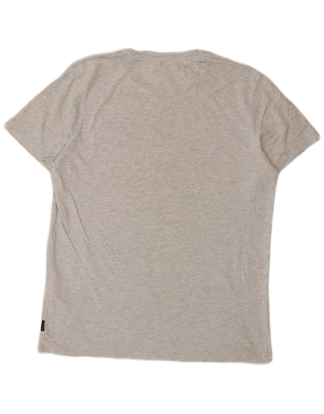 Jack & Jones Mens T-Shirt Top Large Grey Flecked Cotton