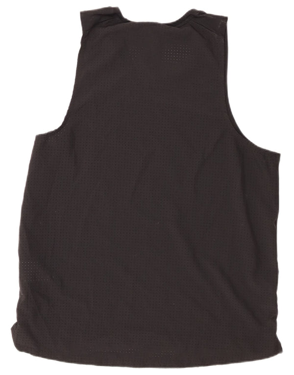 Nike Mens Dri Fit Graphic Vest Top Large Black Polyester