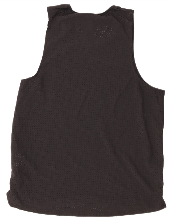 Nike Mens Dri Fit Graphic Vest Top Large Black Polyester