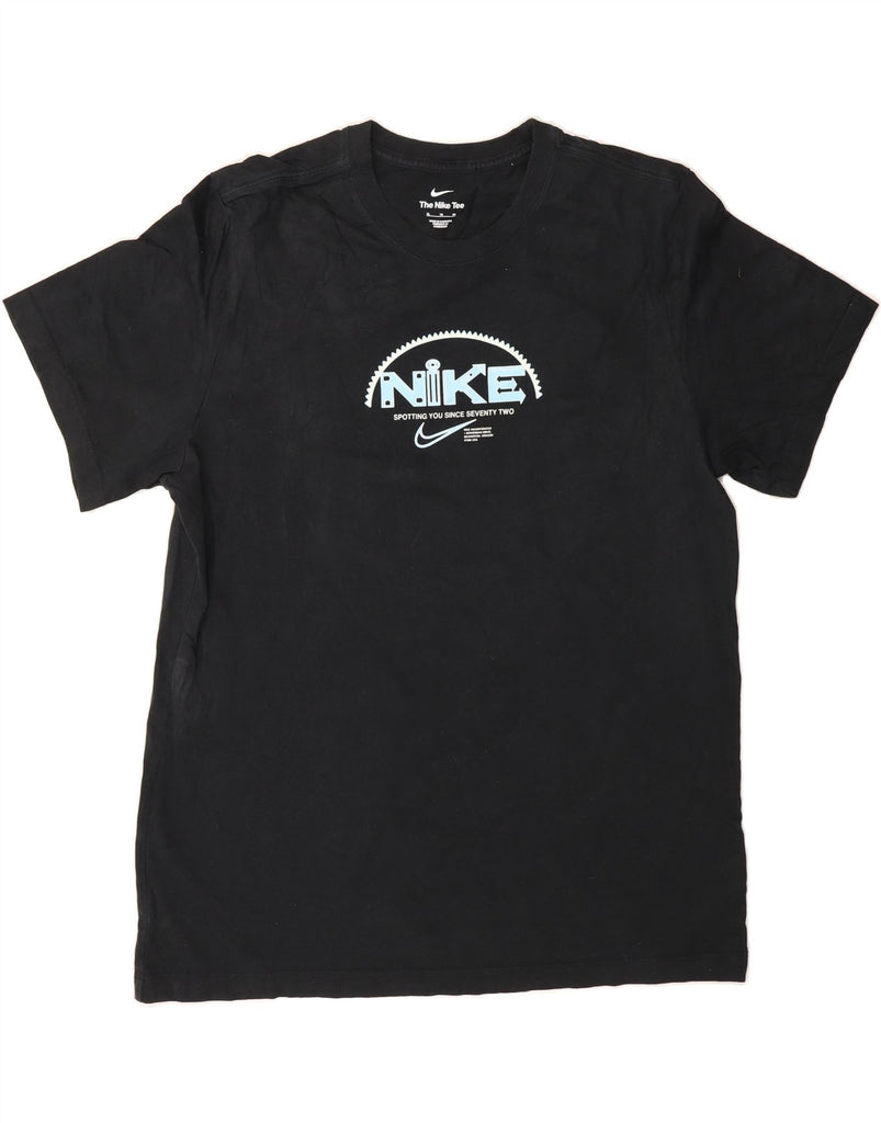 NIKE Mens Graphic T-Shirt Top XL Black Cotton Vintage Nike and Second-Hand Nike from Messina Hembry 