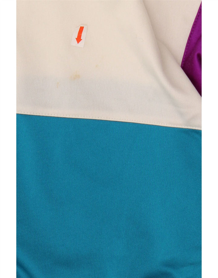 LOTTO Mens Graphic Tracksuit Top Jacket Large Blue Colourblock