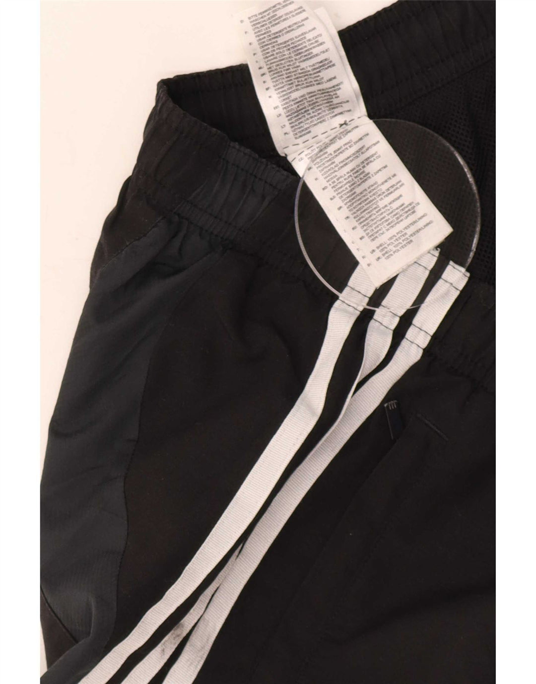 Adidas Mens Tracksuit Trousers Joggers Small Black Polyester