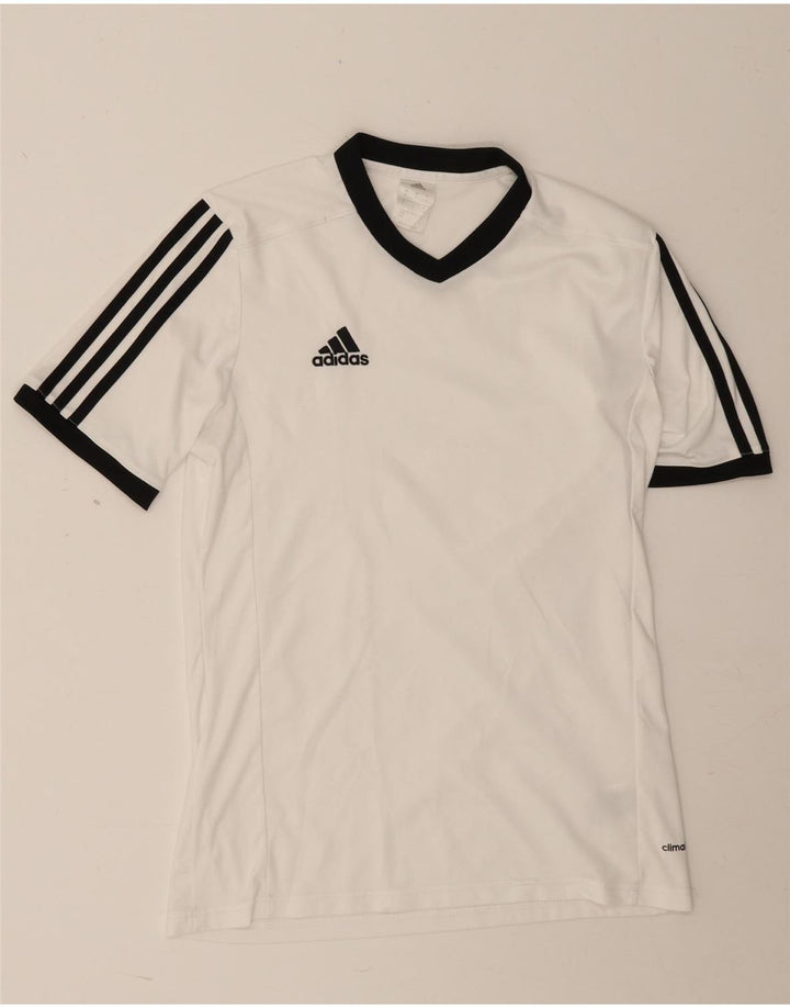 Adidas Mens Climalite T-Shirt Top Small White Polyester