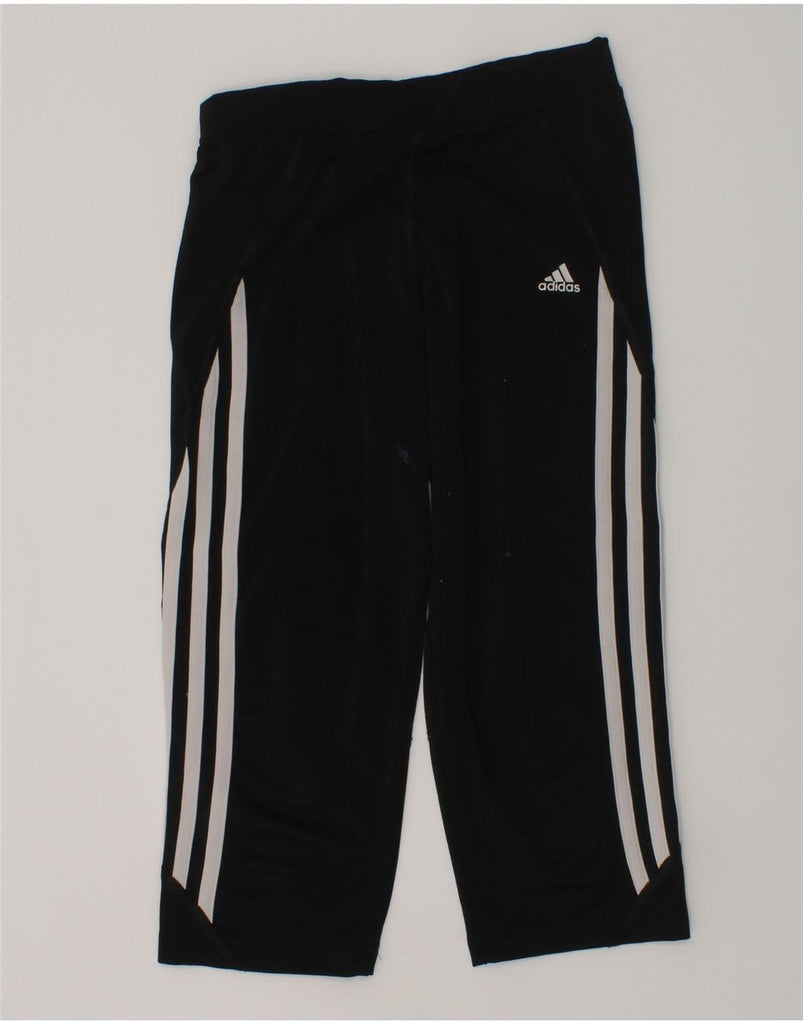 ADIDAS Girls Climacool Tracksuit Trousers 11-12 Years Black Polyester | Vintage Adidas | Thrift | Second-Hand Adidas | Used Clothing | Messina Hembry 