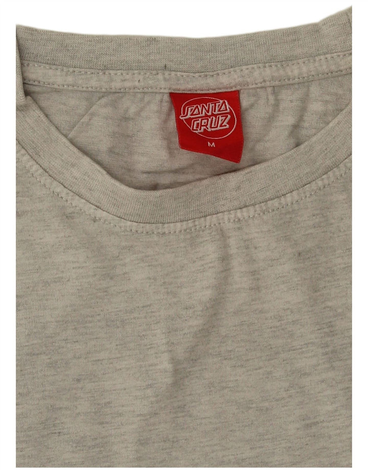 Santa Cruz Mens Graphic T-Shirt Top Medium Grey Cotton