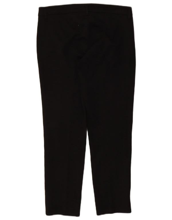 Marella Womens EMME Slim Chino Trousers UK 10 Small W32 L26 Black Cotton