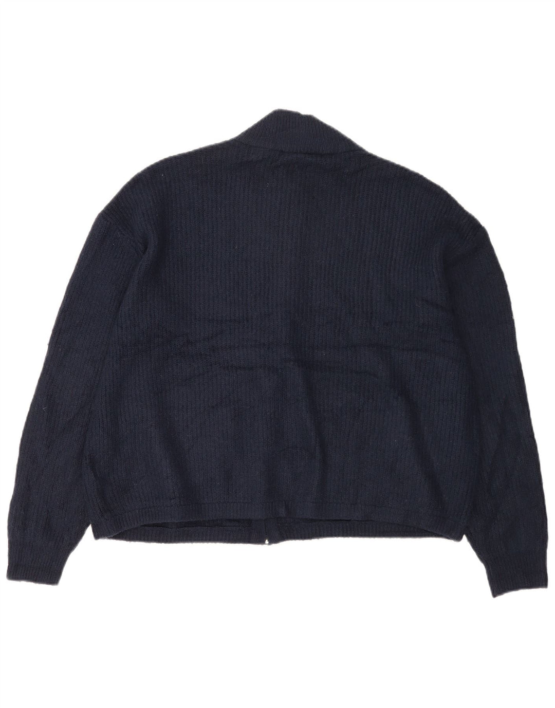 Marks & Spencer Mens Cardigan Sweater Large Navy Blue Acrylic