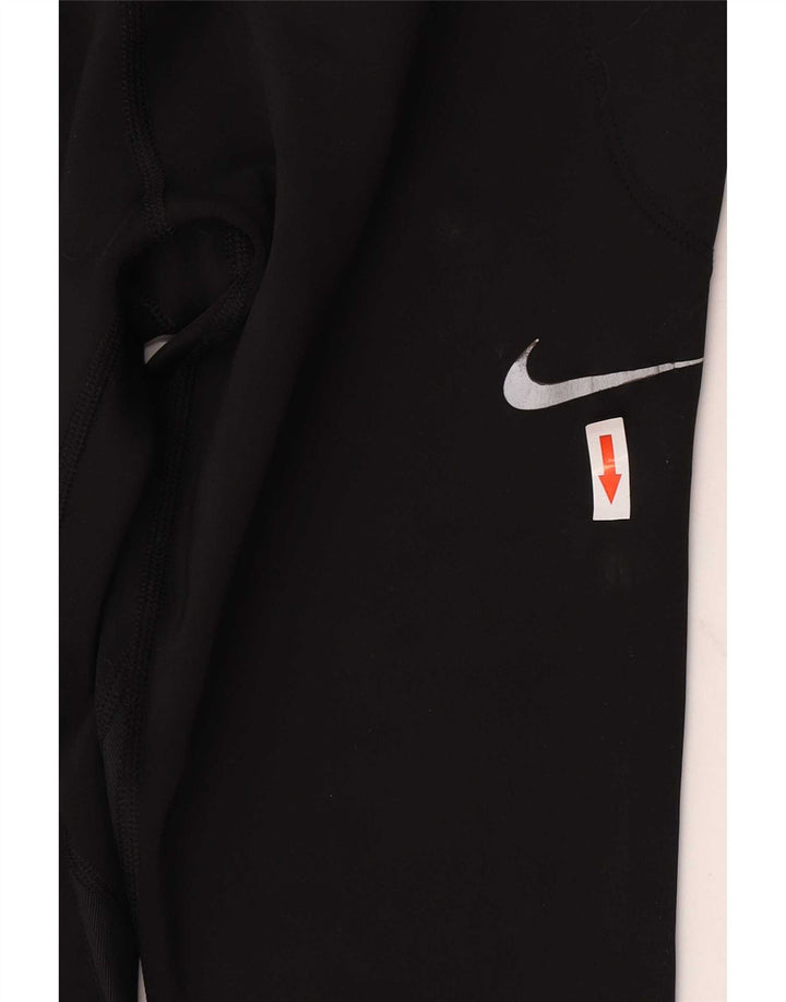 Nike Womens Leggings UK 16 Large  Black Polyester